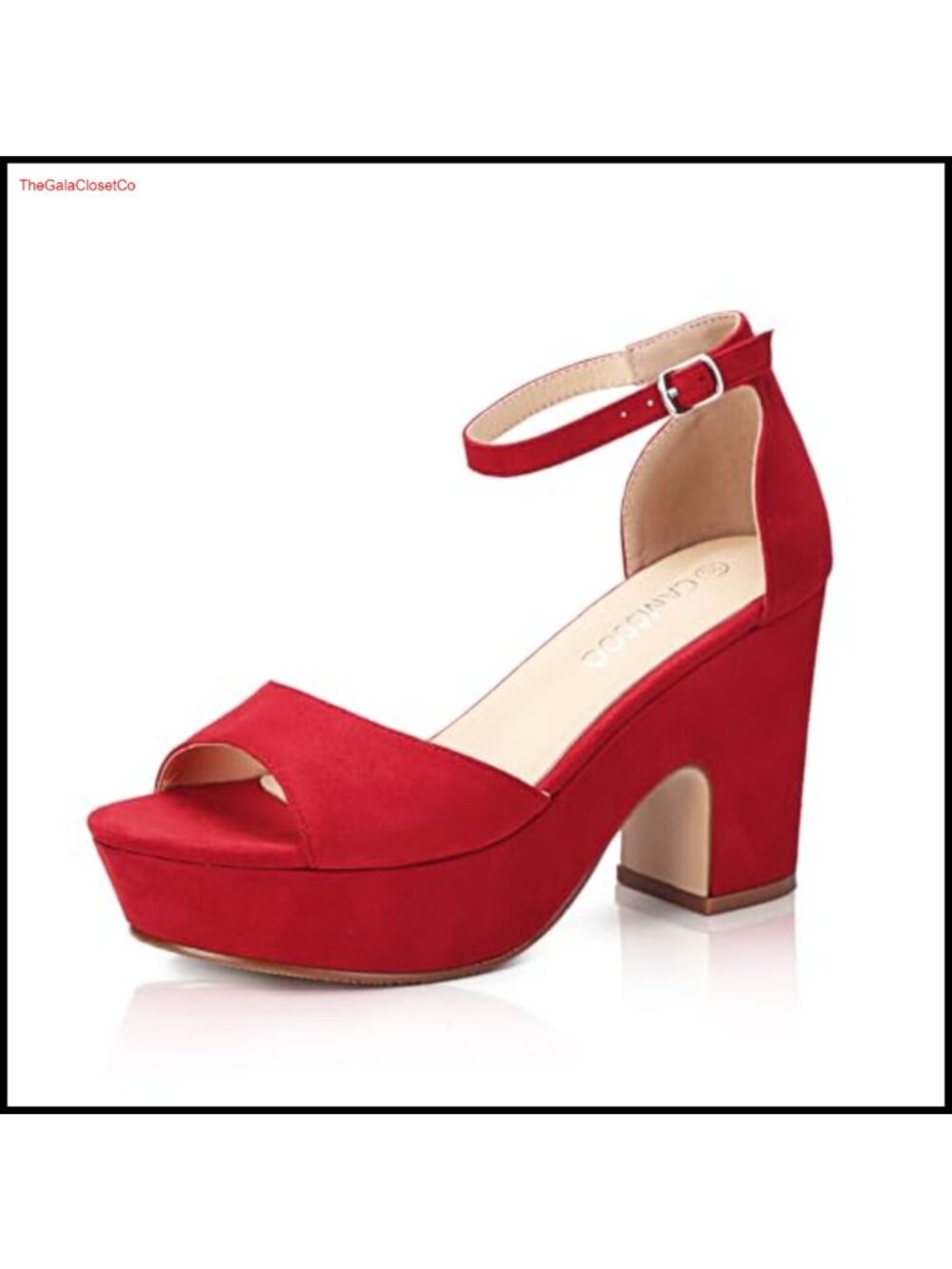 Platform Wedge Heels Open Toe Ankle Strap Sandals Suede Comfort Dress